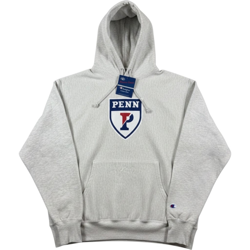 NEW Champion Hoodie Mens 3XL Gray Penn University Reverse Weave Sweatshirt
